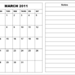 Bakpo Toki Blank March Calendar