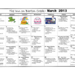 Barton Creek Assisted Living March 2013 Activities Calendar