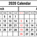 Calendar 2020 March April Calendar Printables Free Templates