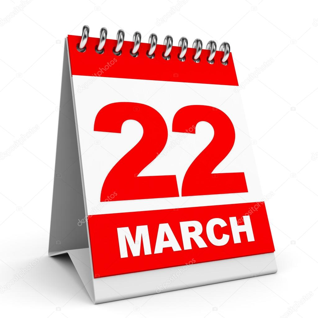 Calendar 22 March Stock Photo ICreative3D 44533587