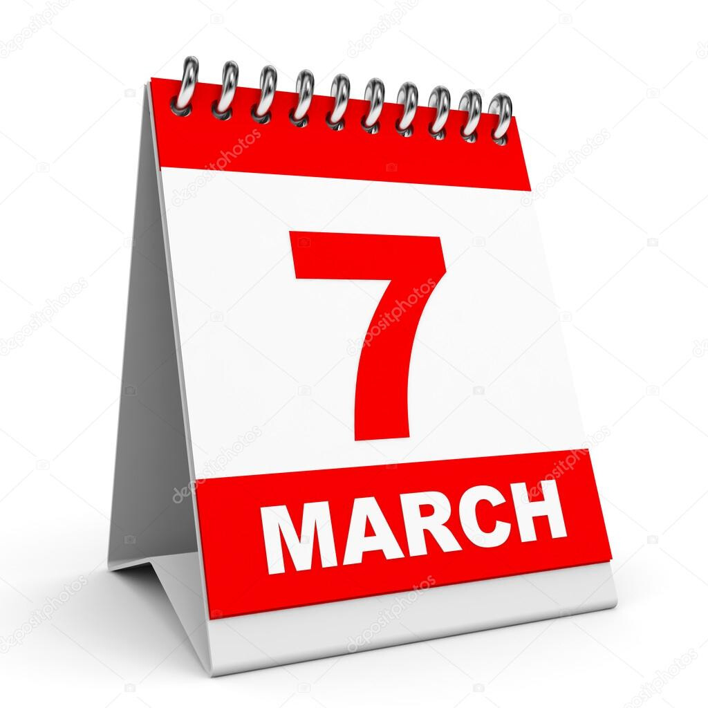 Calendar 7 March Stock Photo ICreative3D 44532997