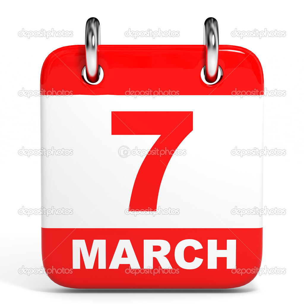 Calendar 7 March Stock Photo ICreative3D 44534675