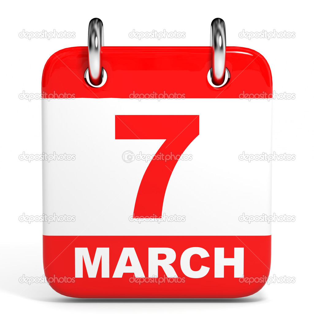 Calendar 7 March Stock Photo ICreative3D 44534675