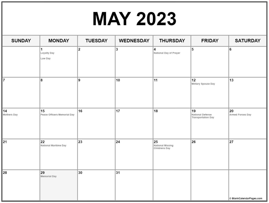 Calendar From Sept 2022 To May 2023 With All Holidays Printable March 