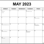 Calendar From Sept 2022 To May 2023 With All Holidays Printable March