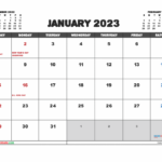 December 2022 And January 2023 Calendar Excel