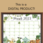 EDITABLE March 2023 Calendar Happy St patrick s Day 2023 Etsy Canada