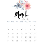 Free 2019 Printable Calendar Print Calendar Calendar Wallpaper