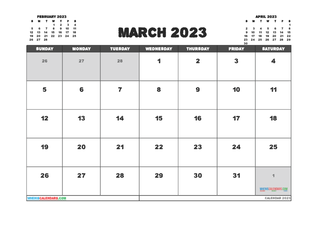 Free Printable February 2023 Calendar 12 Templates