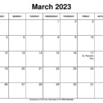 Free Printable March 2023 Calendar Templates With Holidays Wiki Calendar