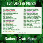 Fun Days And Holidays To Celebrate In March holidays march