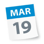 March 19 Calendar Icon Stock Illustration Illustration Of Scheduler