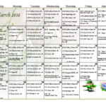 March 2016 Activities Calendar Activity Director Nursing Home