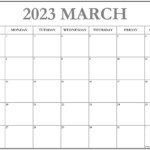 March 2023 Calendar Free Printable Calendar