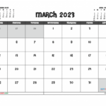 March 2023 Calendar With Holidays PDF And Image