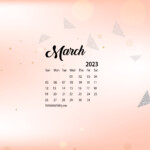 March 2023 Desktop Wallpaper Calendar CalendarLabs