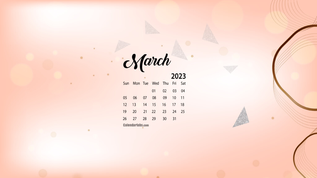 March 2023 Desktop Wallpaper Calendar CalendarLabs