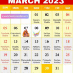 March Calendar 2023 March Calendar 2023 Festival And Holidays