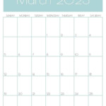 March Calendar Cute Free Printable March 2023 Calendar Designs