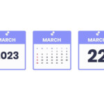 March Calendar Design March 22 2023 Calendar Icon For Schedule