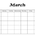 Plangton Wallpaper Blank March Calendar