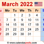 Show Me A Calendar For March 2022 Thn2022