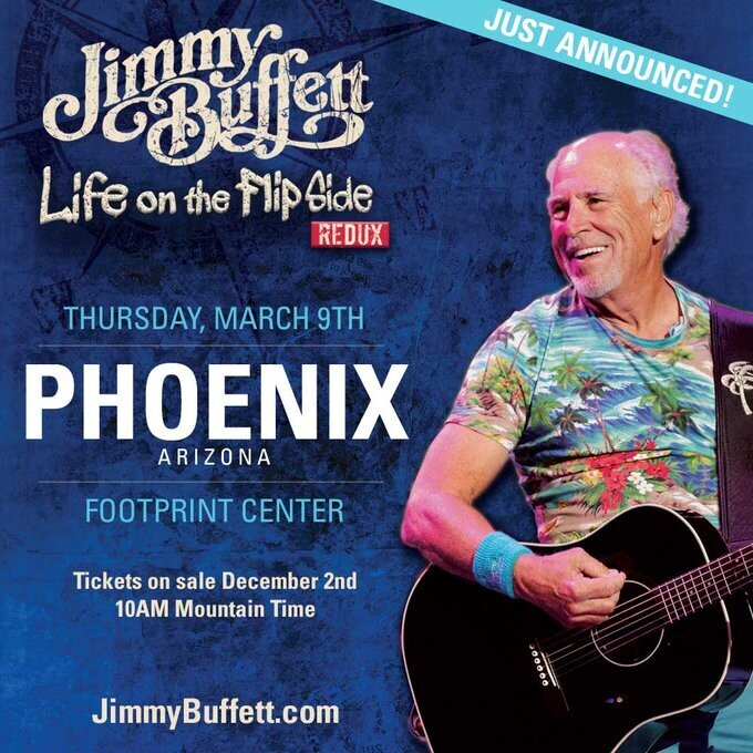 Store Jimmy Buffett March 9 2023 Phoenix Footprint Center