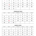 Three Months 2023 Calendar Calendar Quickly