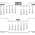 2023 Calendar January And February JanuaryCalendar