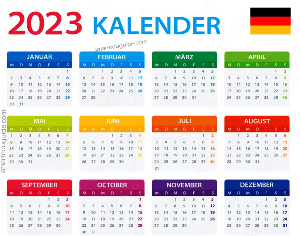 2023 German Calendar SEG