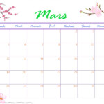 A Calendar I Made For March 2012 It s In French And The Week Starts