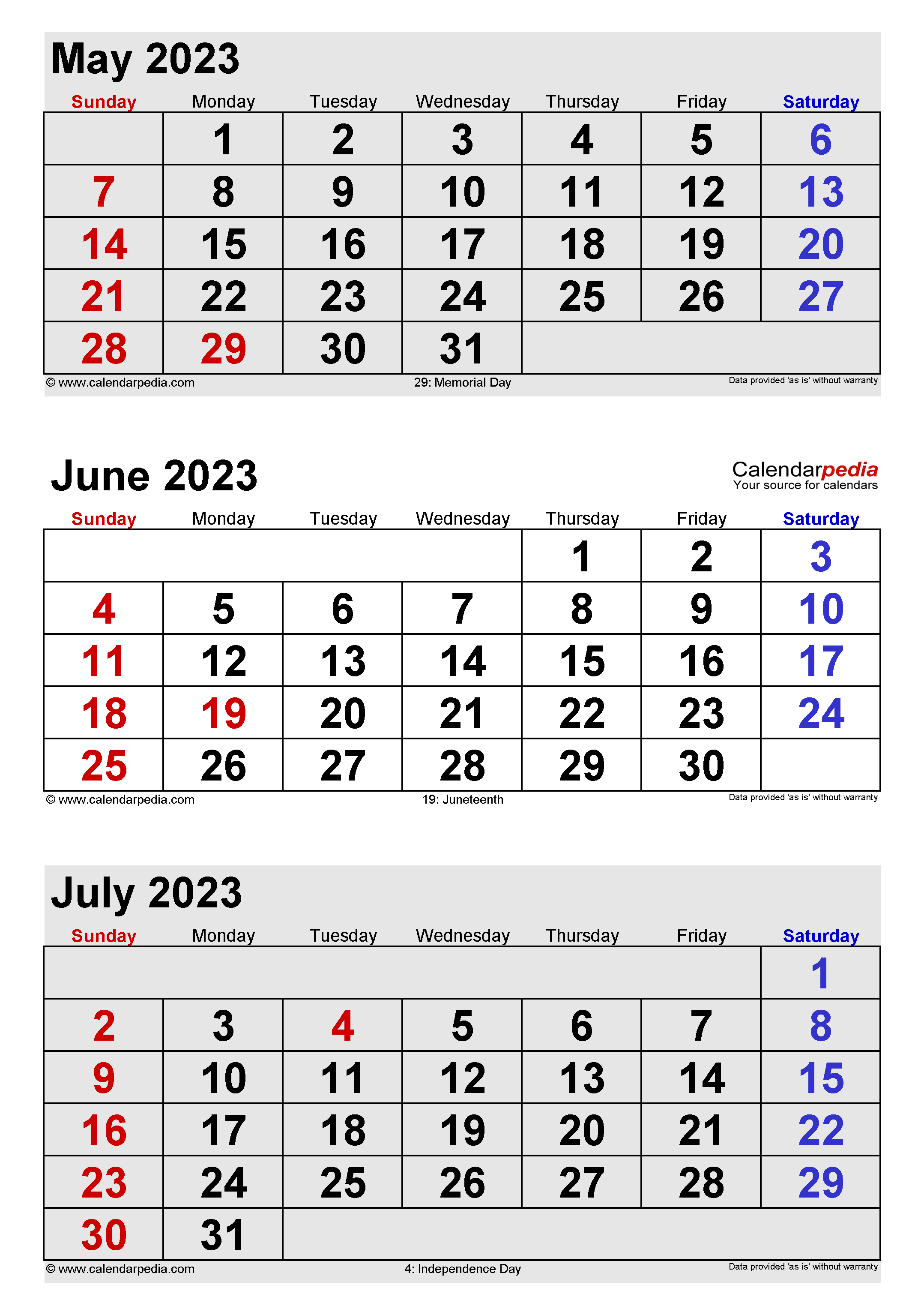 Best 2023 Calendar June Pics Calendar With Holidays Printable 2023