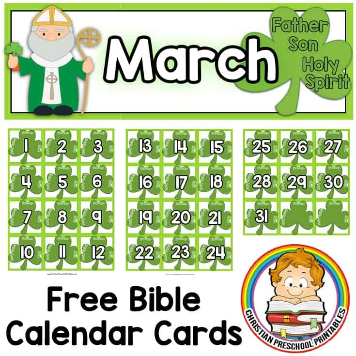 Bible Calendar Printables Bible Printables Christian Preschool