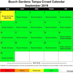 Busch Gardens Tampa Crowd Calendar Touring Central Florida