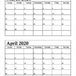 Calendar 2020 March April Calendar Printables Free Templates