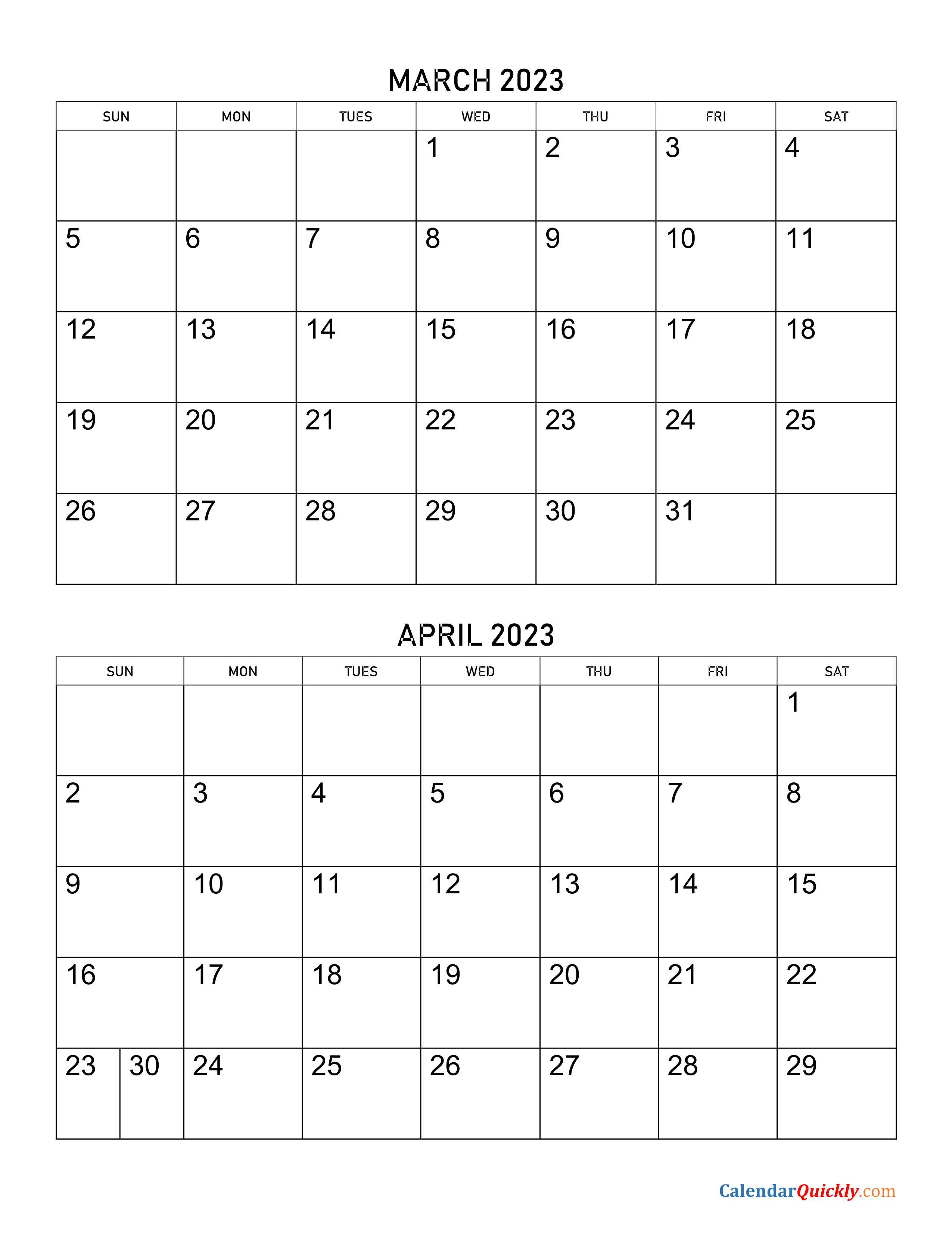 Calendar April 2022 To March 2023 Calendar Printable Free Calendar