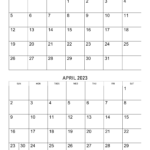 Calendar April 2022 To March 2023 Calendar Printable Free Calendar