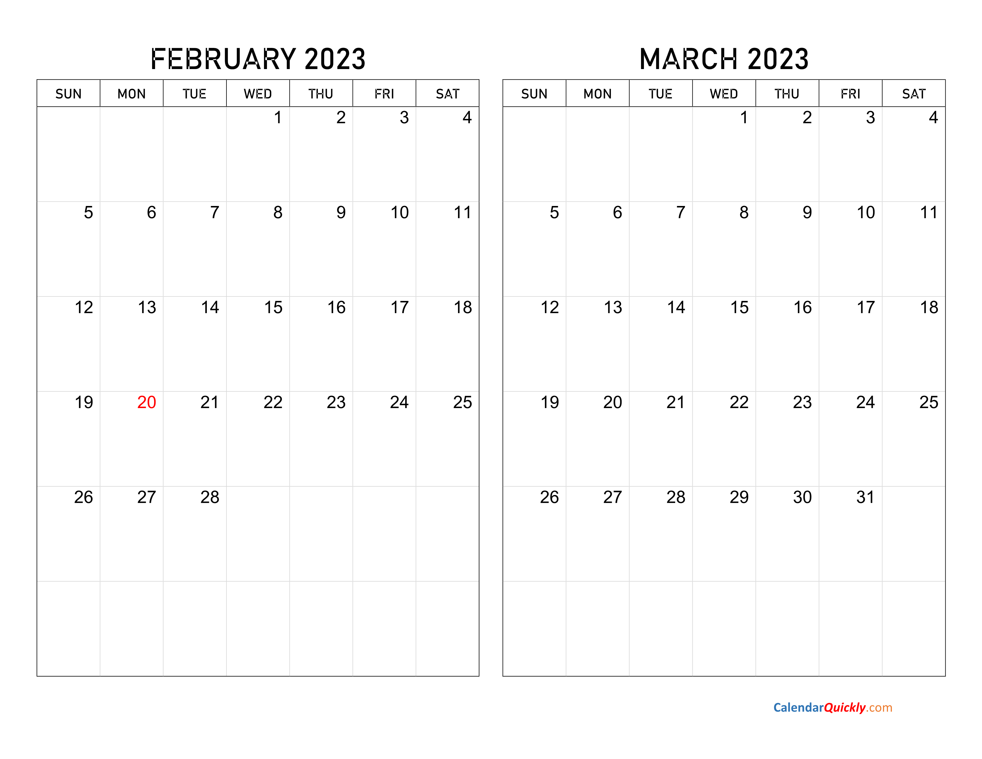 Calendar Feb March 2023 Get Calendar 2023 Update