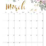 Calendar March 2020 Cute Calendar March March Calendar Printable