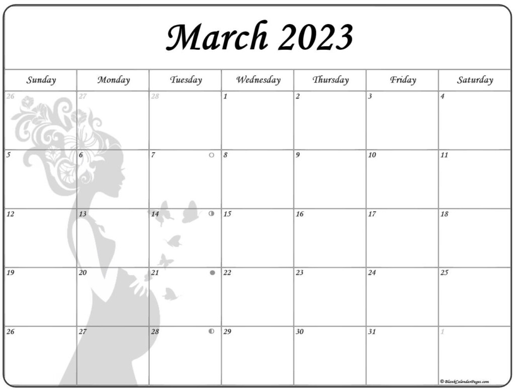 Collection Of March 2023 Photo Calendars With Image Filters 