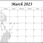 Collection Of March 2023 Photo Calendars With Image Filters