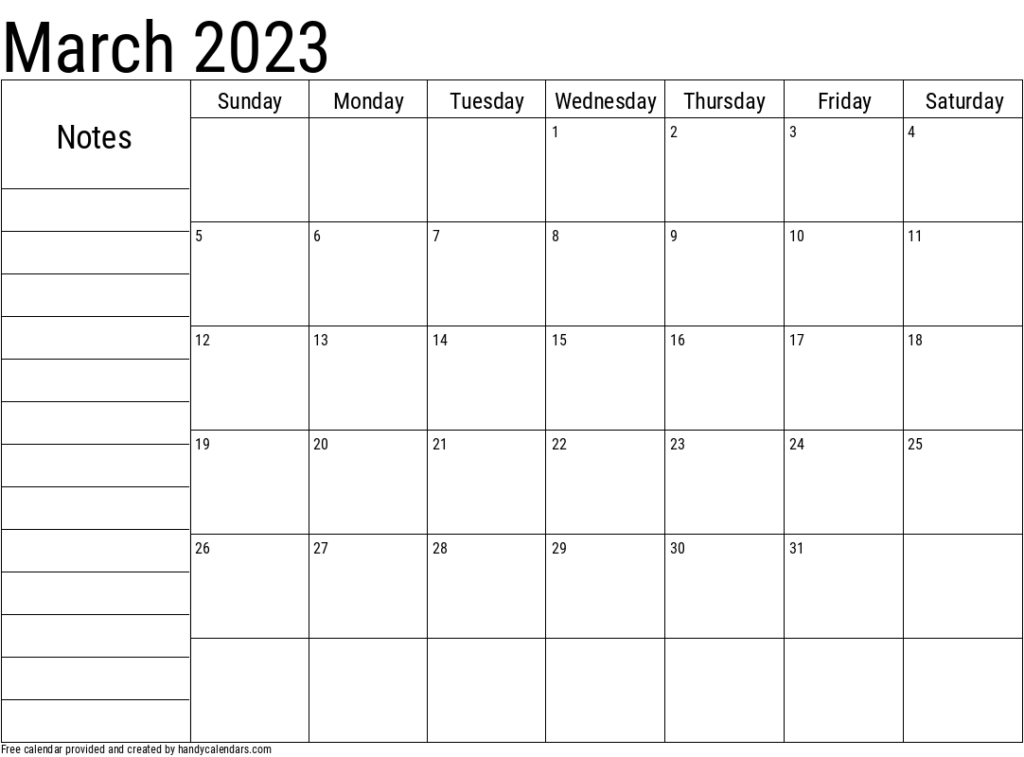 December 2022 Calendar With Notes Handy Calendars