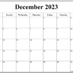 December 2023 Monday Calendar Monday To Sunday