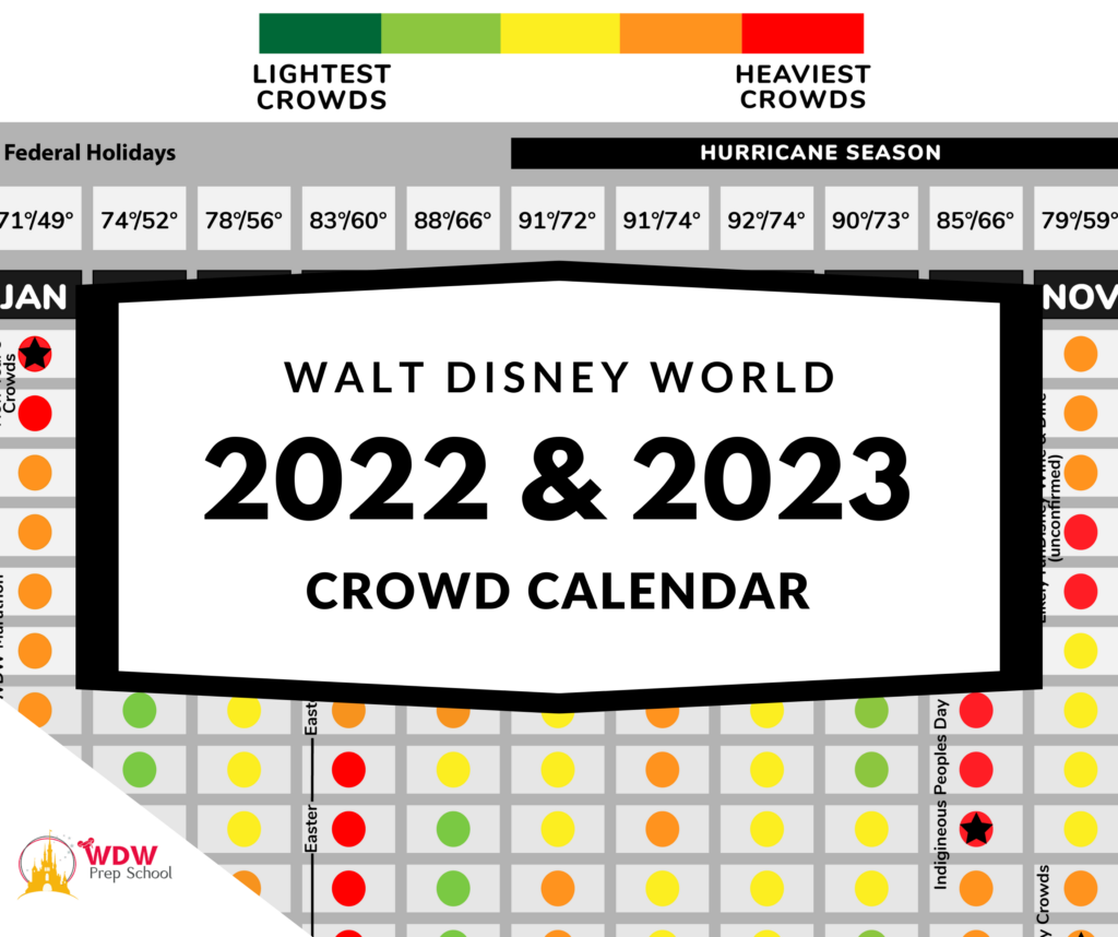 Disney World 2022 2023 Crowd Calendar best Times To Go 