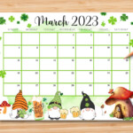 EDITABLE March 2023 Calendar Happy St patrick s Day With Etsy Israel