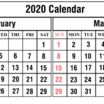 February March 2020 Calendar Quotes Of The Day Free Printable Calendar