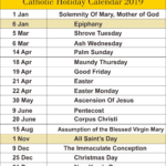 Free Printable Catholic Calendar 2021 Traditional Catholic Calendar