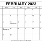 Free Printable February 2023 Calendars Wiki Calendar