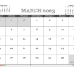 Free Printable March 2023 Calendar 12 Templates