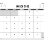 Free Printable March 2023 Calendars PDF And Image